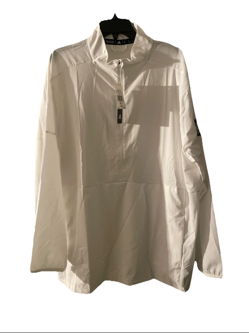 Adidas Game Mode 1/4 zip long sleeve lightweight xl white